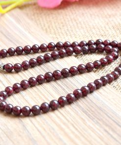 6mm AA grade natural garnet necklace wholesale about 18 inches long GLGJ-192