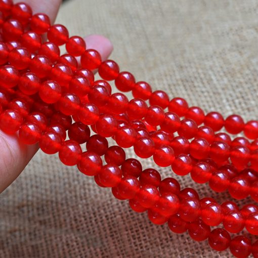 6-12mm A goods chalcedony DIY loose beads accessories wholesale GLGJ-185