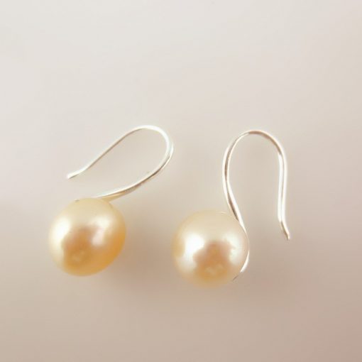 8mm Natural Freshwater Pearl Boutique 925 Silver Fashion Earring Wholesale Pink White GLGJ-158