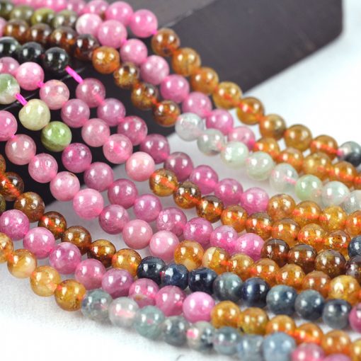 King of Crystal-4.5-5.5mm natural tourmaline loose beads DIY beads GLGJ-139
