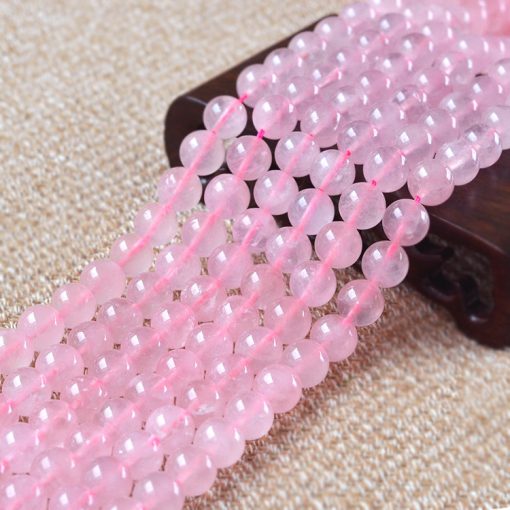 Natural 6-12mm DIY pink crystal loose beads GLGJ-127