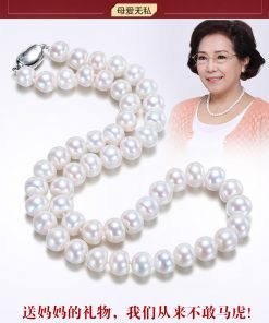 10 × 7mm Natural freshwater pearl fashion and elegant ladies necklace wholesale affordable price good choice for gift GLGJ-157