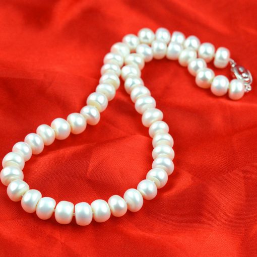 10 × 7mm Natural freshwater pearl fashion and elegant ladies necklace wholesale affordable price good choice for gift GLGJ-157