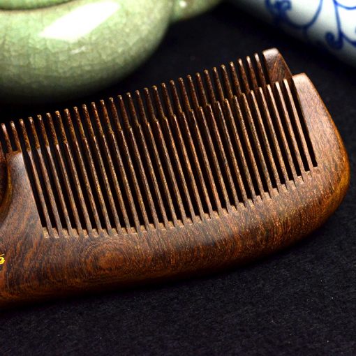 Genuine gold silk sandalwood boutique beauty health dense tooth comb wholesale mixed batch random shipment GLGJ-200