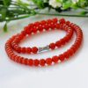 6mm natural female red agate necklace wholesale GLGJ-173