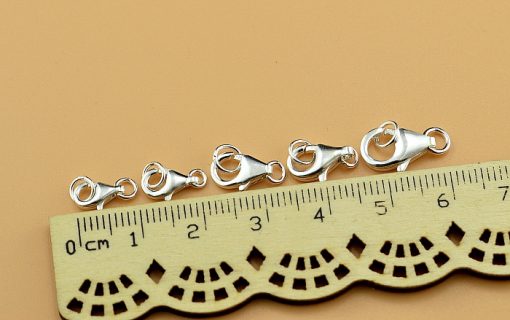 S925 sterling silver handmade DIY production bracelet necklace lobster buckle spring buckle accessories GZXY-198