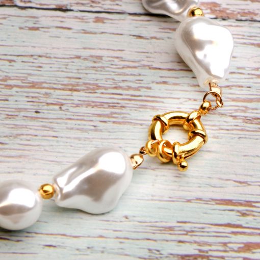 Selling imitation baroque shaped pearl necklace jewelry wholesale XH-223