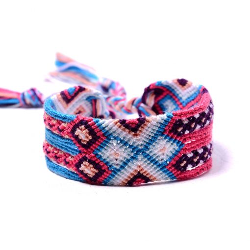Bestselling woven lucky friendship bohemian ethnic style woven bracelet mixed batch 12pcs / bag XH-264