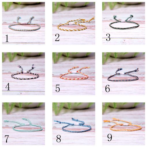 Summer hot bohemian style cotton thread woven bracelet beach friendship hand rope mixed batch XH-255