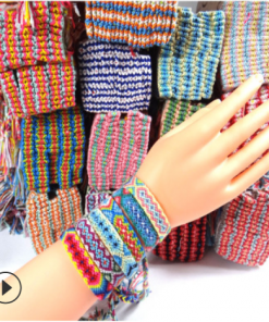 National wind color hand-woven cotton thread friendship bracelet exotic wind bracelet anklet mixed batch YY-272