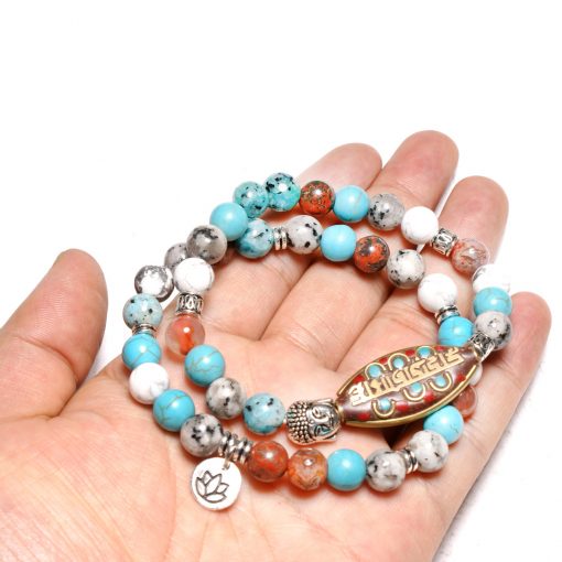 Best-selling natural stone two piece suit bracelet factory direct XH-257