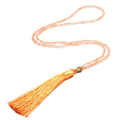 Europe and the United States selling handmade beaded religious style Buddha head tassel long necklace wholesale XH-221