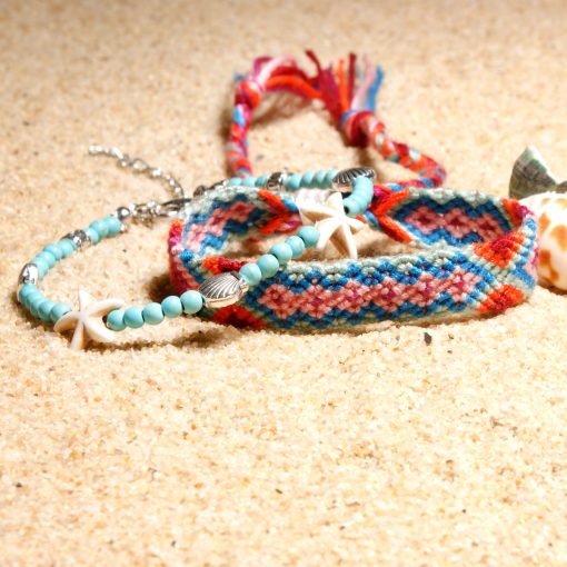 Best-selling summer starfish beach retro ethnic style woven ladies chain XH-242