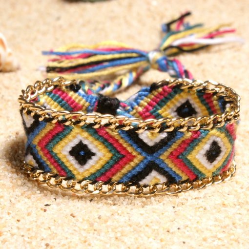 Braided bracelet Europe and America summer best selling bohemian ethnic style lucky friendship bracelet XH-249