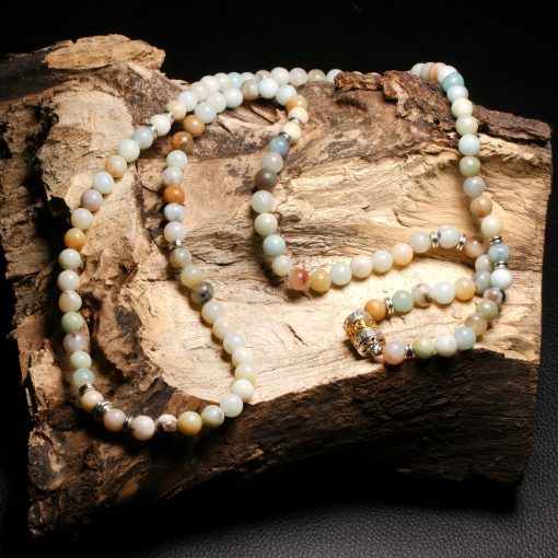 108PCS Amazon stone pendant multilayer bracelet necklace XH-213
