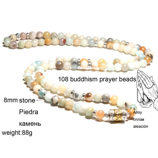 108PCS Amazon stone pendant multilayer bracelet necklace XH-213