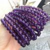 Wholesale ladies amethyst single loop elastic bracelet MY-011