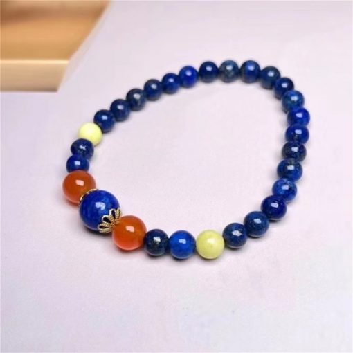 Factory direct supply of natural lapis lazuli bracelet NBC-002