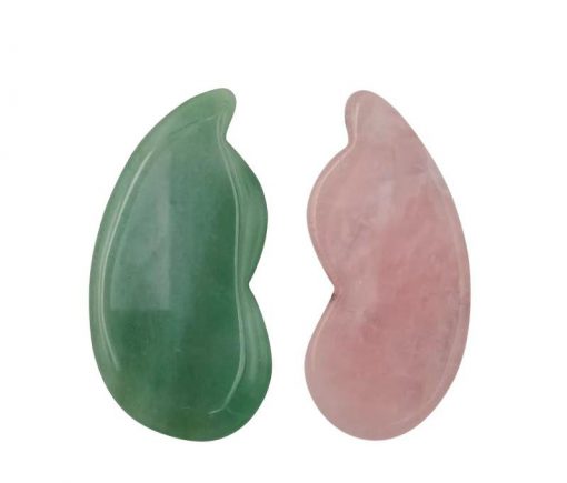 Health and beauty gourd-shaped scraping board, natural powder crystal green Aventurine massager GZYYX-005