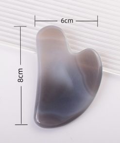 Natural gray agate facial beauty scraping board DS-009