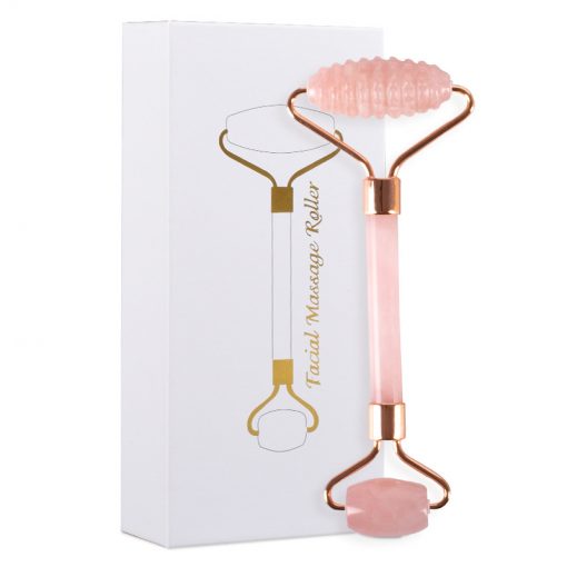 Pink crystal hand push gear rolling massager beauty device DS-014