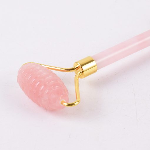 Pink crystal hand push gear rolling massager beauty device DS-014