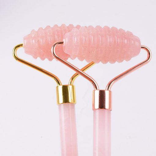 Pink crystal hand push gear rolling massager beauty device DS-014