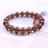 Natural tawny obsidian crystal bracelet Smoky crystal bracelet Couple crystal  HF DK-005