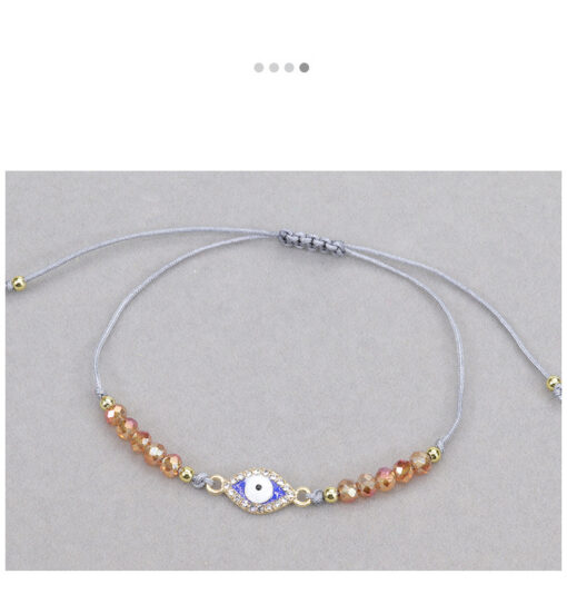 Wholesale devil’s eye crystal beads knitting bracelet multi-function diamond turtle love bracelet – mix and match 12 pieces/bag