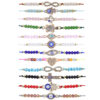 Wholesale devil’s eye crystal beads knitting bracelet multi-function diamond turtle love bracelet – mix and match 12 pieces/bag